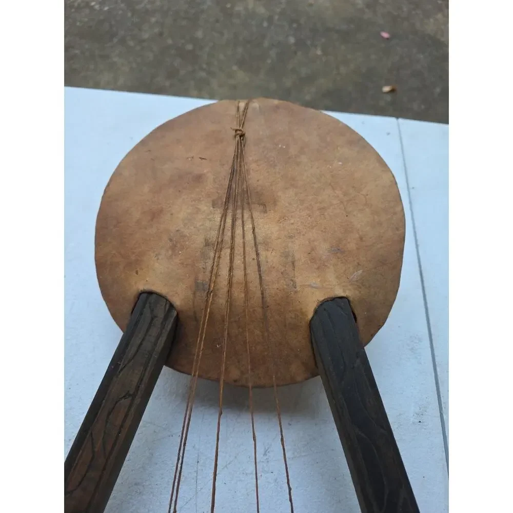 Vintage African Ethiopian String Musical Instrument Folkart